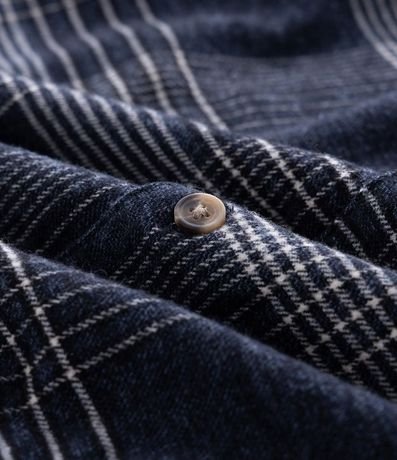 Camisa Regular en Franela con Estampado de Cuadros 6