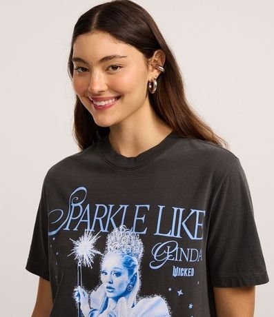 Remera T-Shirt en Algodón con Estampa Ariana Grande Desteñida 3