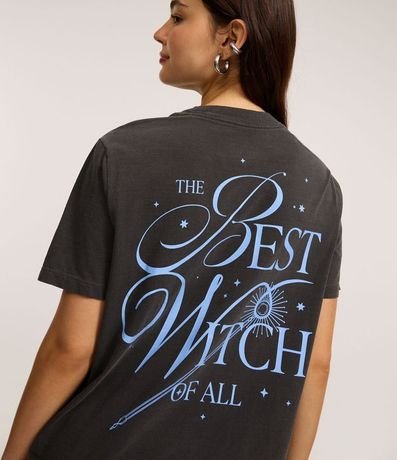 Remera T-Shirt en Algodón con Estampa Ariana Grande Desteñida 4