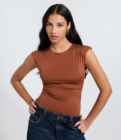 Body Básico en Microfibra con Escote Redondo