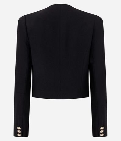 Campera Ligera Tipo Chaquetilla en Crepé con Botones. 3