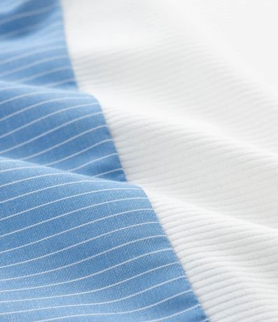 Vestido Midi en Algodón con Pollera Rayada Curve & Plus Size 6