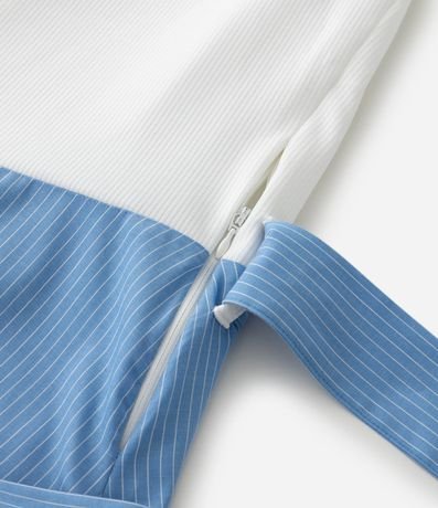 Vestido Midi en Algodón con Pollera Rayada Curve & Plus Size 7