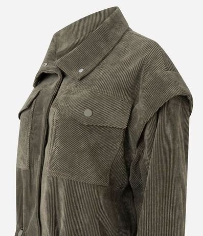 Champera de Terciopelo Cotelê con Sisa Desplazada y Tiradores 7