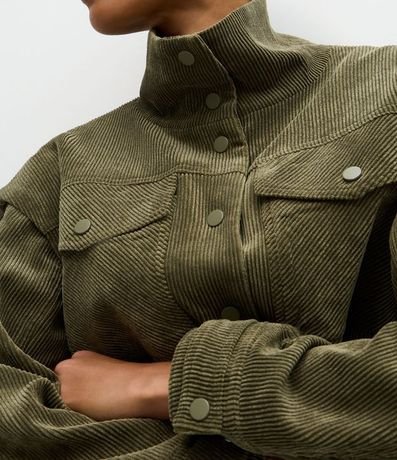 Champera de Terciopelo Cotelê con Sisa Desplazada y Tiradores 5