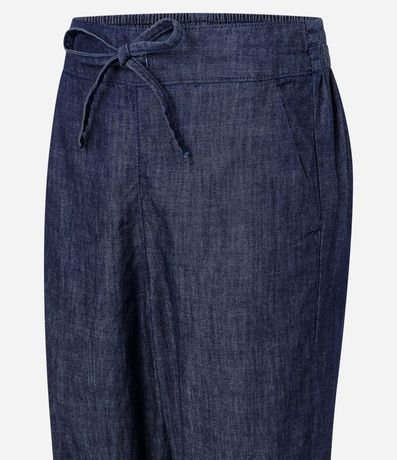 Pantalón Carrot Cintura Alta en Jeans con Amarre 6
