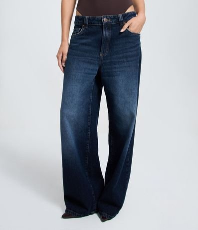 Pantalón de Jean Wide Leg con Cintura Baja 2