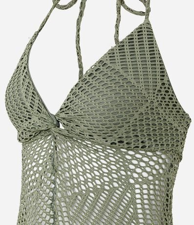 Blusa Frente Única Texturizada con Nudo y Abertura 7