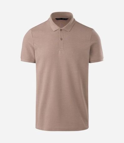 Polo Slim en Media Malla con Botones y Textura Acanalada 5