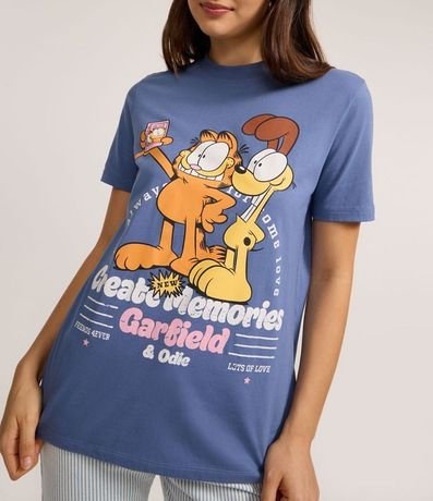 Remera T-shirt en Algodón con Garfield y Odie 3
