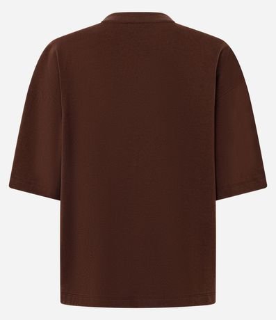 Remera Oversized en Algodón con Estampa Lettering New York 82 6