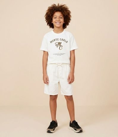 Remera Infantil con Lettering Monte Carlo – Talle 5 a 14 años