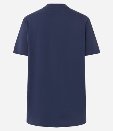 Remera Alargada en Algodón con Estampado de Oso Fitness 5