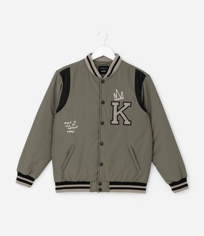 Campera Infantil Bomber College con Bordado – Talle 5 a 14 años 2