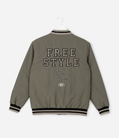 Campera Infantil Bomber College con Bordado – Talle 5 a 14 años 3