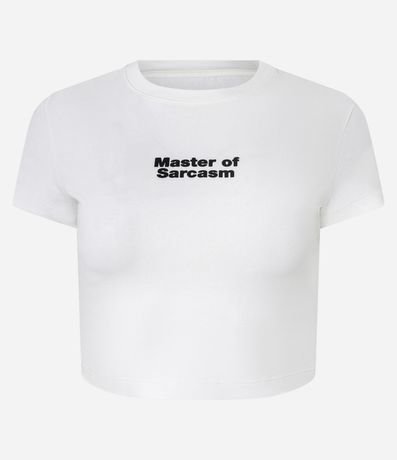 Remera New T-Shirt en Algodón con Lettering  Master Of Sarcasm 4