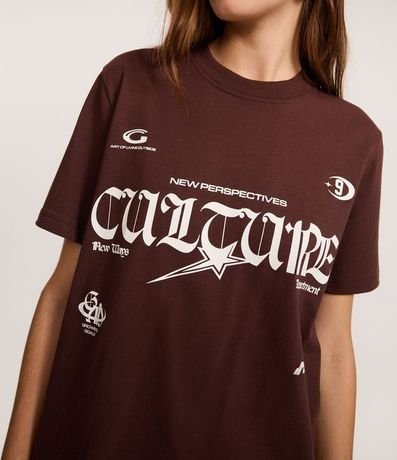 Remera T-shirt en Algodón con Estampa Lettering Culture 9 3