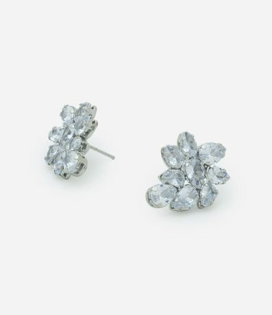 Caravana Pequeña con Forma de Hojas y Pétalos en Zirconia 2