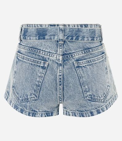 Short Micro en Jeans con Cintura Baja Cinturón y Tachuelas Aplicadas 5