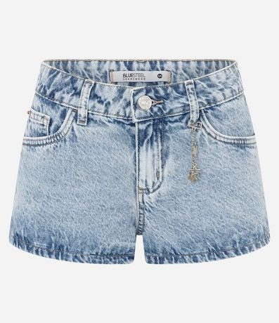 Short Micro en Jeans de Cintura Baja con Correntinha de Estrellas 5