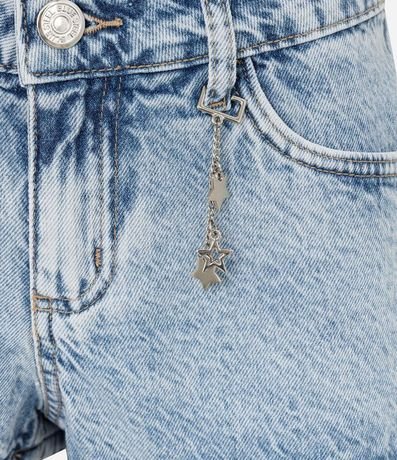 Short Micro en Jeans de Cintura Baja con Correntinha de Estrellas 6