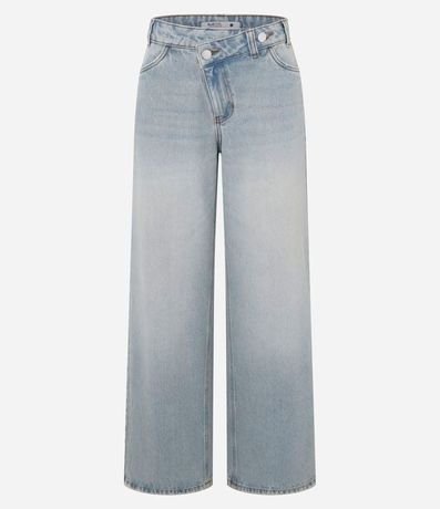 Pantalón Wide Leg en Jeans con Cintura Mediana y Cintura Traspasada 6