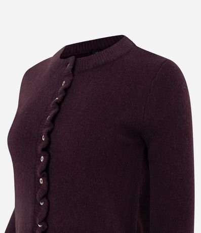 Cardigan en Punto con Volados y Botones Nácar 6