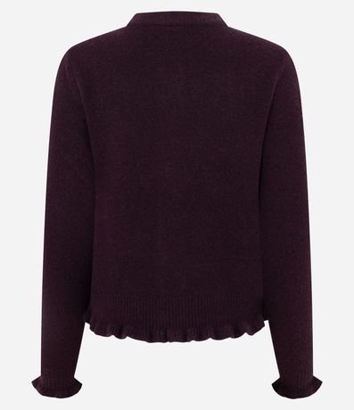 Cardigan en Punto con Volados y Botones Nácar 7