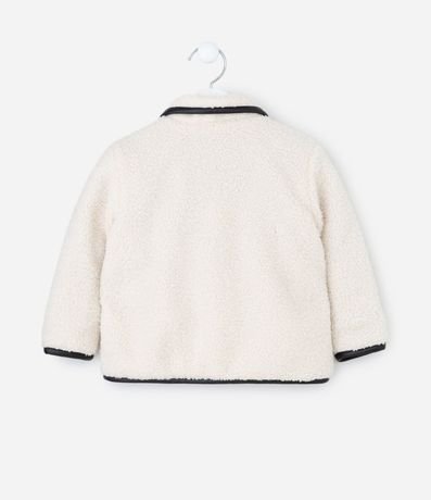 Campera Infantil en Sherpa con Detalle Contrastante  – Talle 1 a 6 años 2