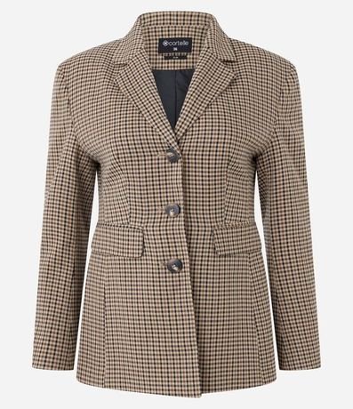 Blazer Sastre con Estampa Pied de Poule 6