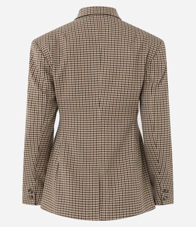 Blazer Sastre con Estampa Pied de Poule 7