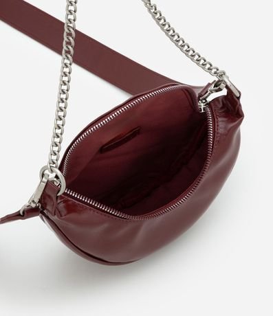 Cartera Riñonera Pequeña en PU con Correa de Cadena 5