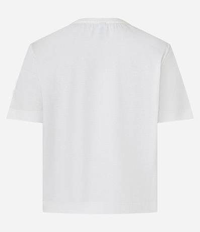 Remera T-shirt en Algodón con Lazo en Alto Relieve 3