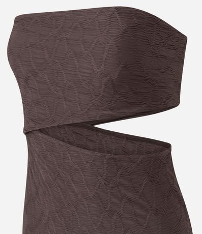 Vestido New Midi Texturizado con Cut Out 2