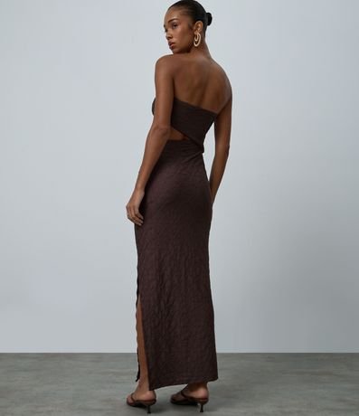 Vestido New Midi Texturizado con Cut Out 3