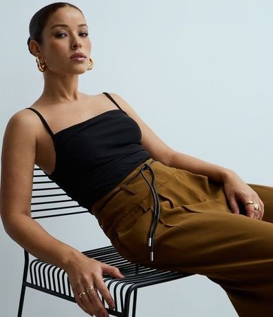 Body Bretel Fino en Tule con Fruncidos Laterales 3