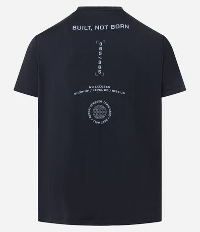 Remera Deportiva Regular con Tecnologia Dry y Estampa Localizada 7