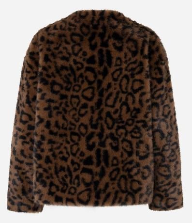 Saco de Pelo con Estampado Animal Print 7