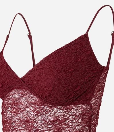 Blusa en Encaje con Bretel Fino y Textura 2