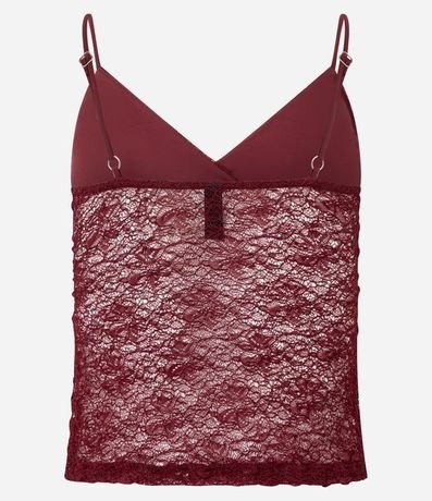 Blusa en Encaje con Bretel Fino y Textura 4