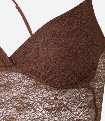 Blusa en Encaje con Bretel Fino y Textura 2