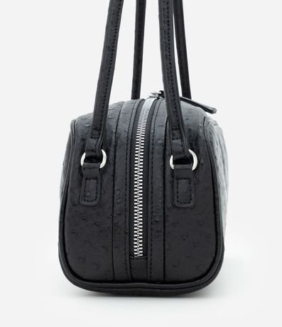 Cartera Mediana Rectangular con Textura y Correas Dobles 3