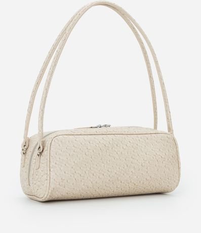 Cartera Mediana Rectangular con Textura y Correas Dobles 3