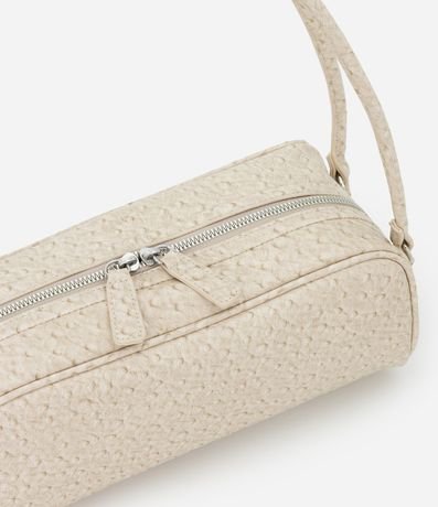 Cartera Mediana Rectangular con Textura y Correas Dobles 4