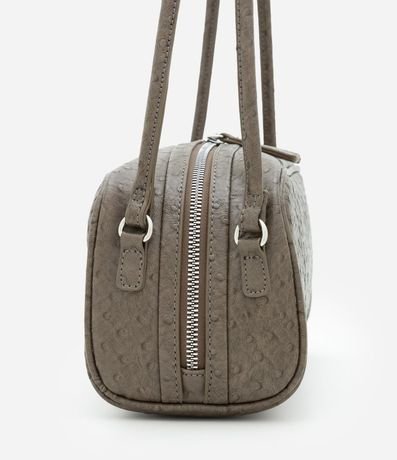 Cartera Mediana Rectangular con Textura y Correas Dobles 2