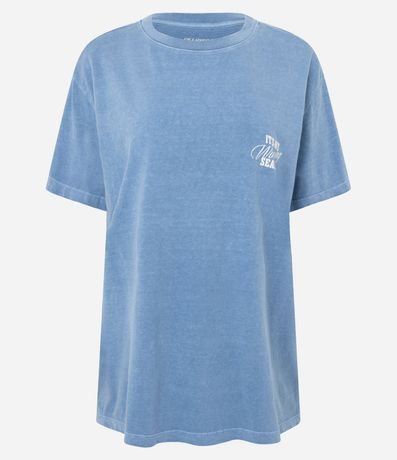 Remera Oversized Deportiva en Algodón con Estampado Lettering 6