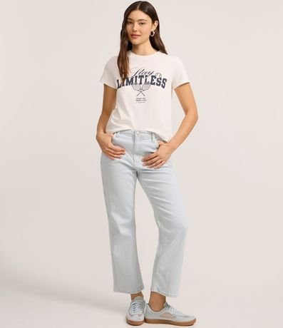 Remera T-Shirt en Algodón con Estampa Lettering 2