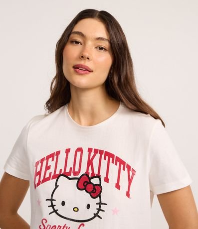 Remera T-shirt en Algodón con Estampa Hello Kitty