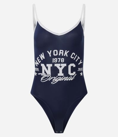 Body en Poliamida con Estampado New York City 1978 5