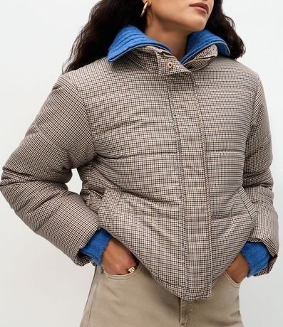 Campera con Estampa Mini de Cuadros y Regulador en los Puños 5